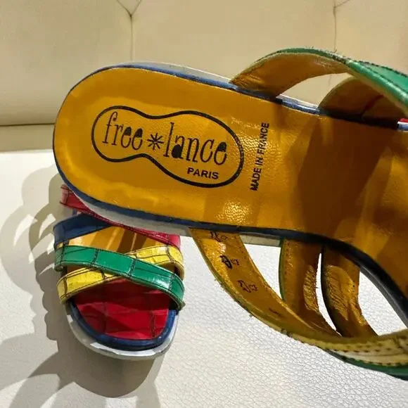 Free Lance Paris Rare Vintage Mule Heels - Size 5.5
